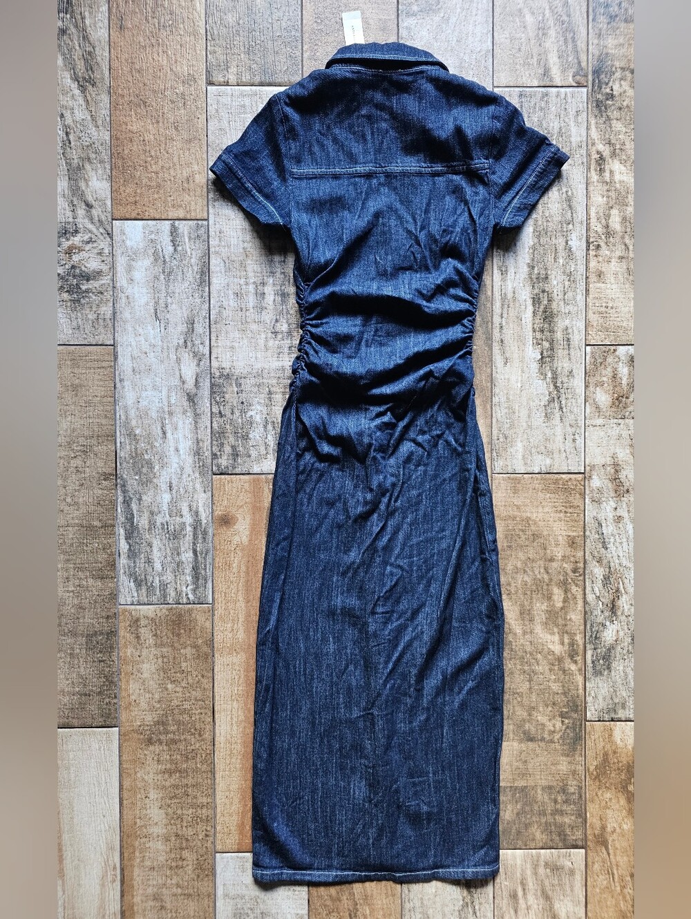 Pilcro Indigo Denim Midi Shirt Dress - Picture 2 of 8